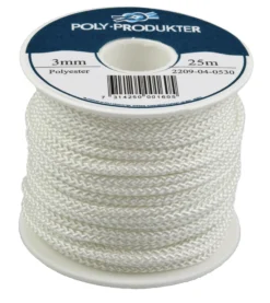 Flettet polyesterline 3.00mmx25m-Poly Produkter New