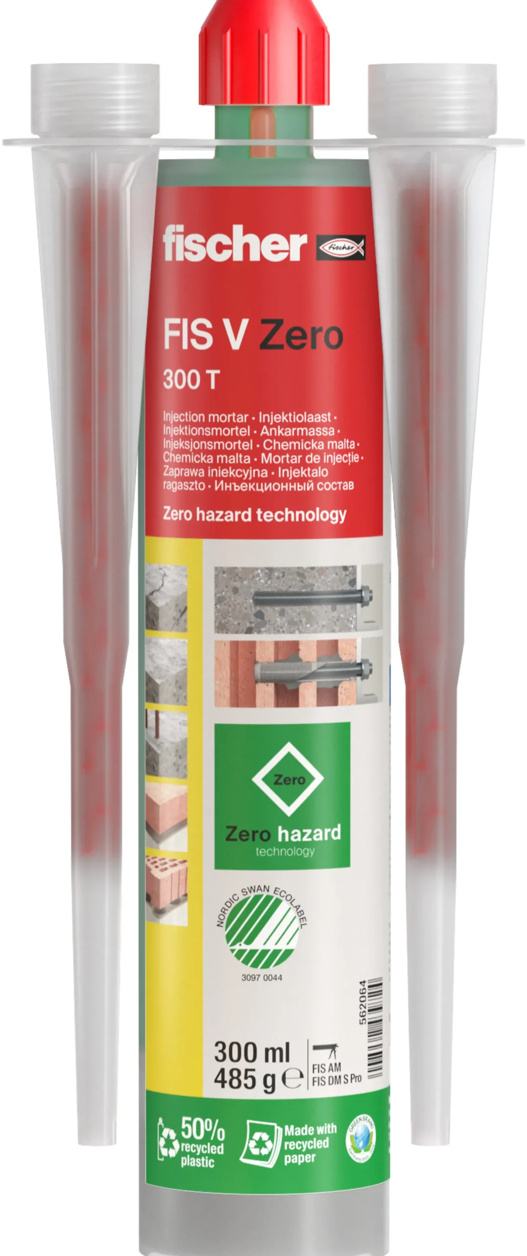 Forankringsmørtel FIS V Zero 300ml-Fischer Discount