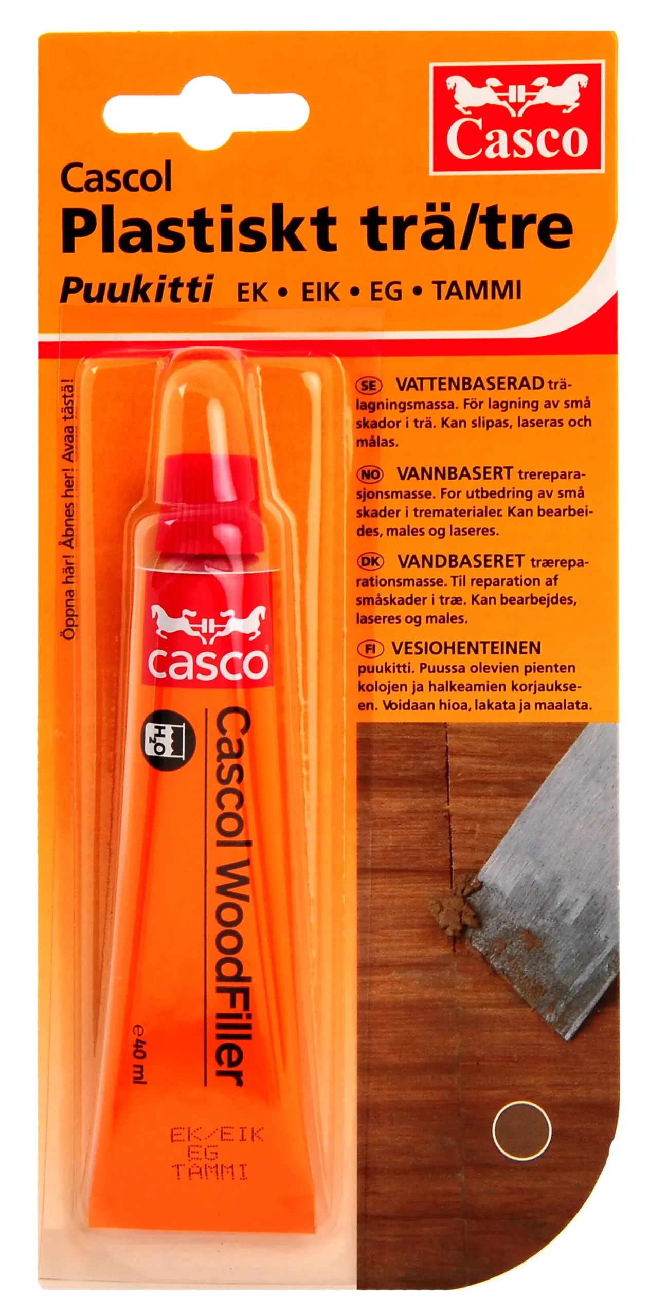 Form Woodfiller Eik 40ml-Casco Discount