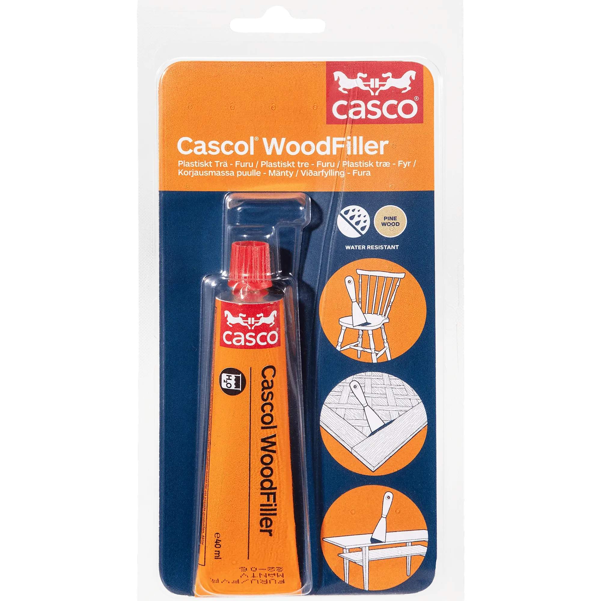 Formtre woodfiller 40ml furu-Casco Online
