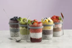 Frokostsett med skje i gaveeske 0,35l-Kilner Clearance