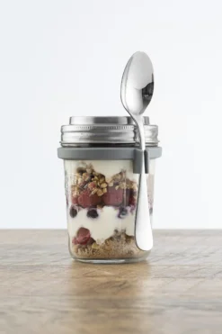 Frokostsett med skje i gaveeske 0,35l-Kilner Clearance
