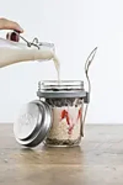 Frokostsett med skje i gaveeske 0,35l-Kilner Clearance