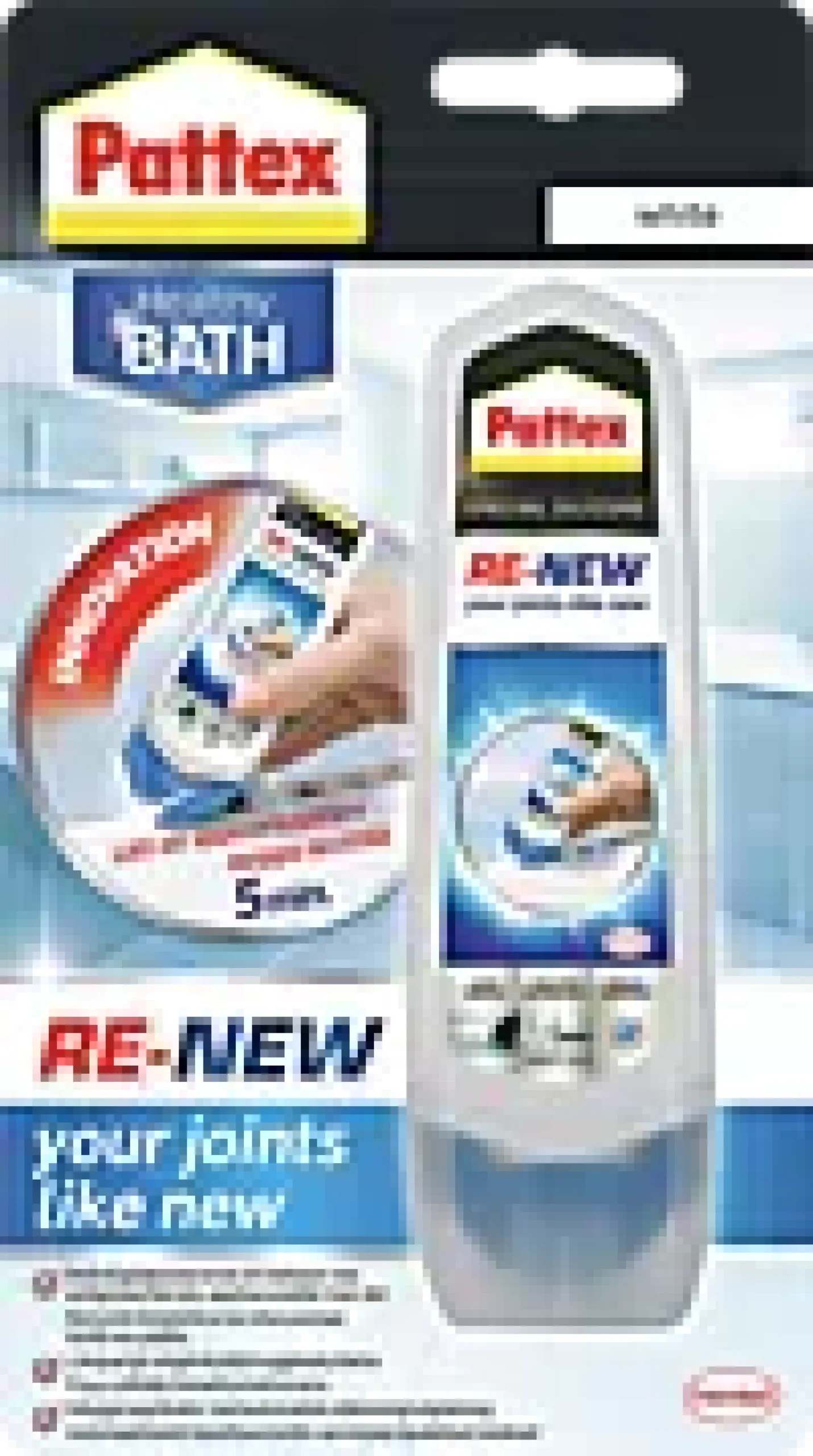 Fugefornyer hvit 80ml-Pattex Outlet