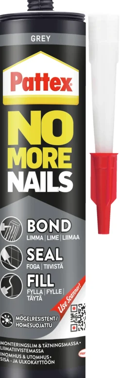 Fugelim Bond-Seal-Fill Grå 280ml-Pattex Hot