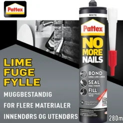 Fugelim Bond-Seal-Fill Hvit 280ml-Pattex