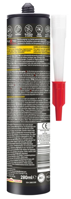 Fugelim Bond-Seal-Fill SVART 280ml-Pattex Outlet