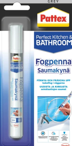 FUGEPENN GROUT REVIVER GRÅ 7ML-Pattex Outlet
