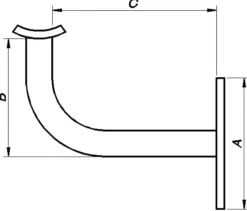 Gelenderholder 6610-Pn Beslag