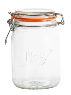 Glass med hengslet lokk 0,7l-Norgesglasset Best