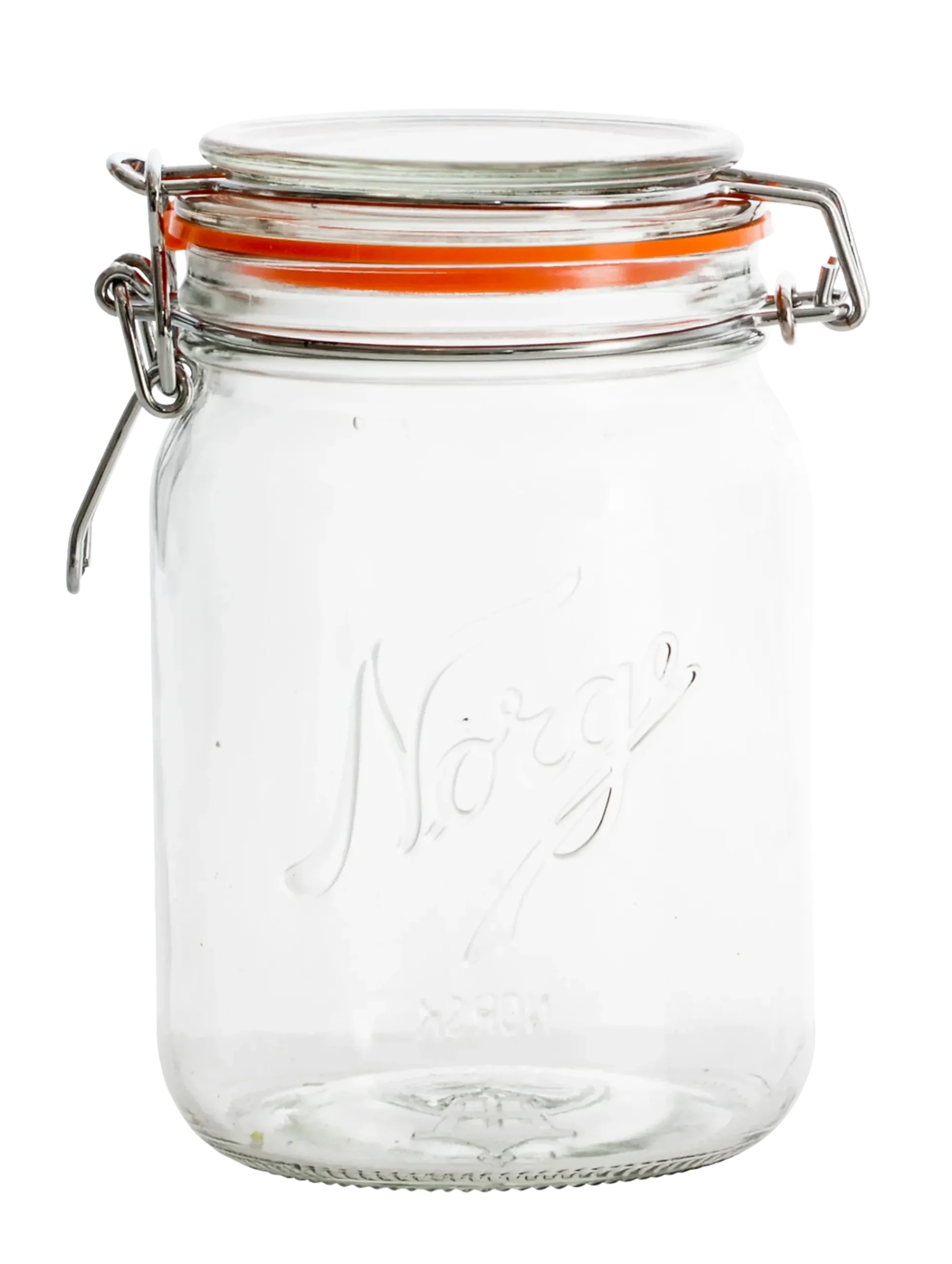 Glass med hengslet lokk 0,7l-Norgesglasset Best