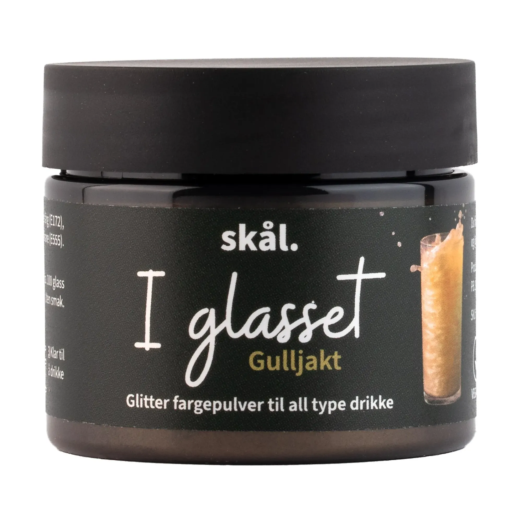 Glitterfarge i glasset Gulljakt-Skål New
