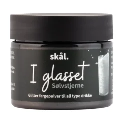 Glitterfarge i glasset stjerne-Skål