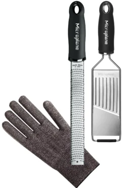 Gourmet Grater Set Med Premium Zester, Gourmet Slicer Og Hanske-Microplane Hot
