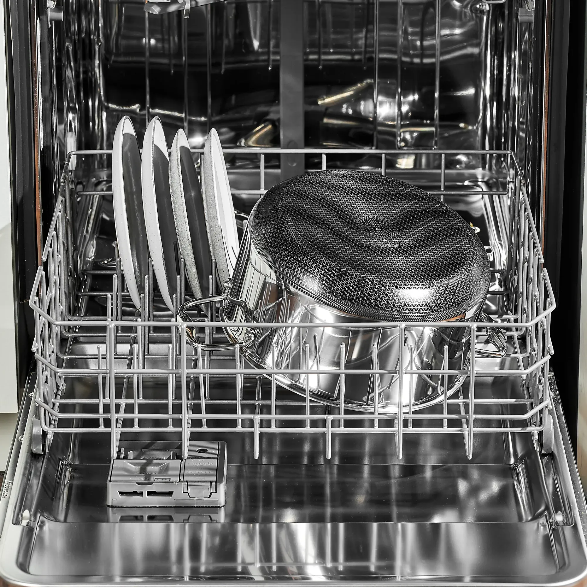 Gryte med glasslokk 7,5l hybrid-Hexclad