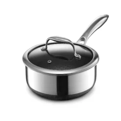 Gryte med glasslokk 1,9l hybrid-Hexclad Outlet