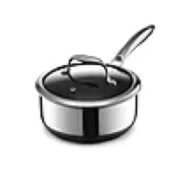 Gryte med glasslokk 1,9l hybrid-Hexclad Outlet