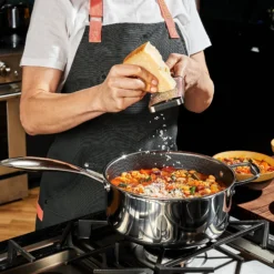 Gryte med glasslokk 4,7l hybrid-Hexclad Discount