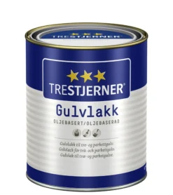 Gulvlakk oljebasert halvblank 0,75l-Trestjerner New