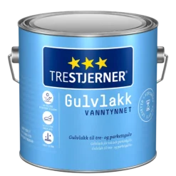 Gulvlakk silkematt 3l-Trestjerner New