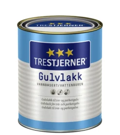 Gulvlakk vannbasert halvblank 0,75l-Trestjerner Best