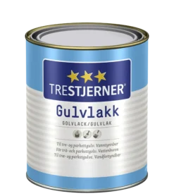 Gulvlakk vannbasert halvblank 0,75l-Trestjerner Best
