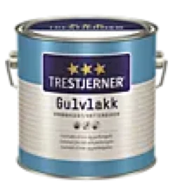 Gulvlakk vannbasert halvblank 3l-Trestjerner Hot