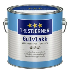 Gulvlakk vannbasert halvblank 3l-Trestjerner Hot