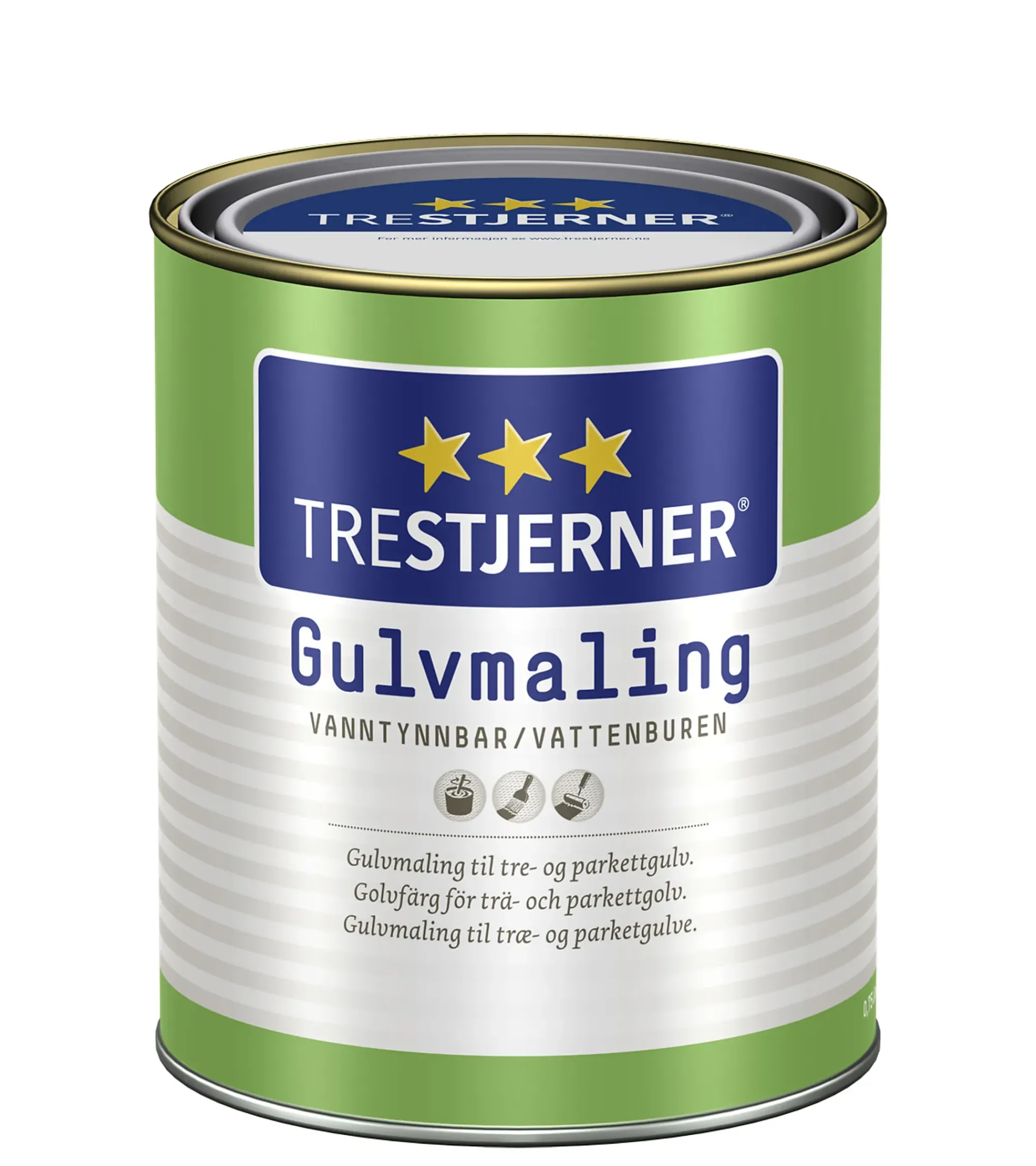 Gulvmaling halvblank A-Base 0,68l-Trestjerner Outlet
