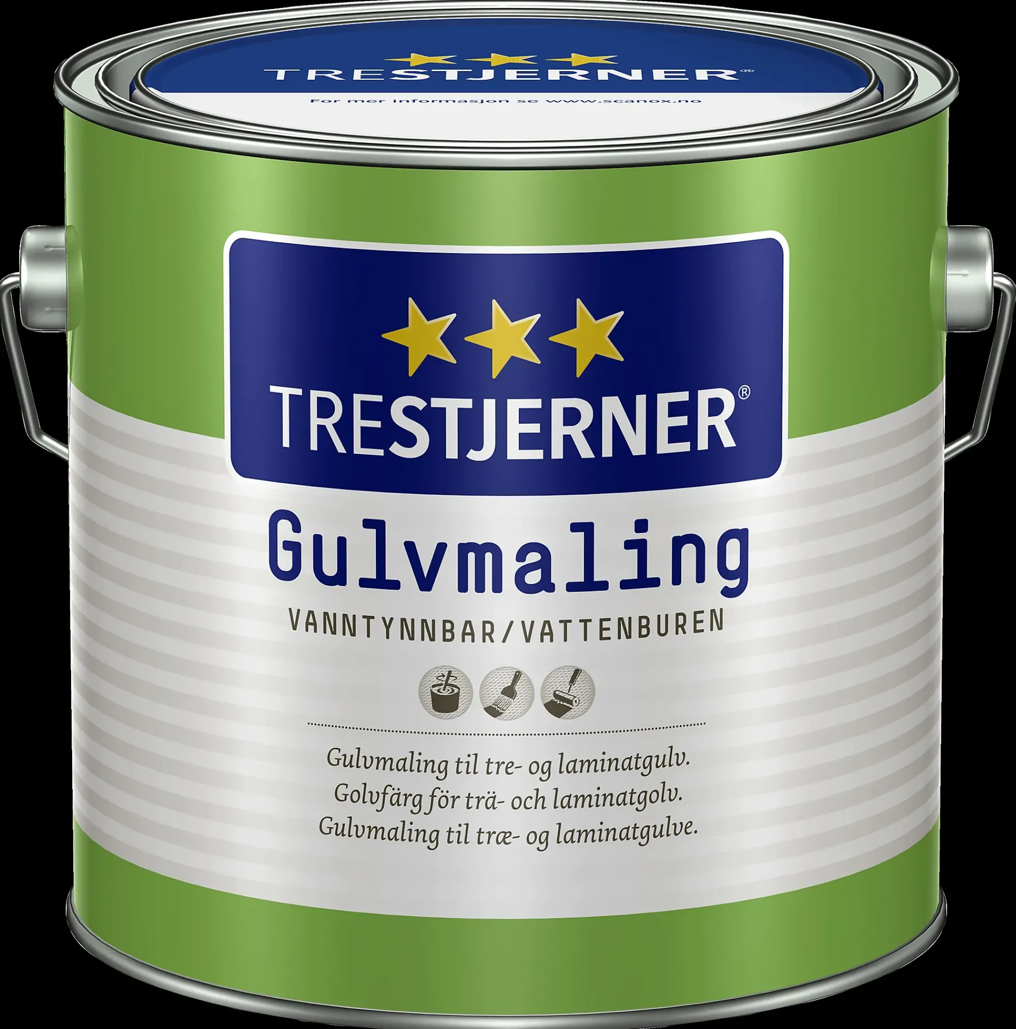 Gulvmaling halvblank B-Base 2,7l-Trestjerner Best