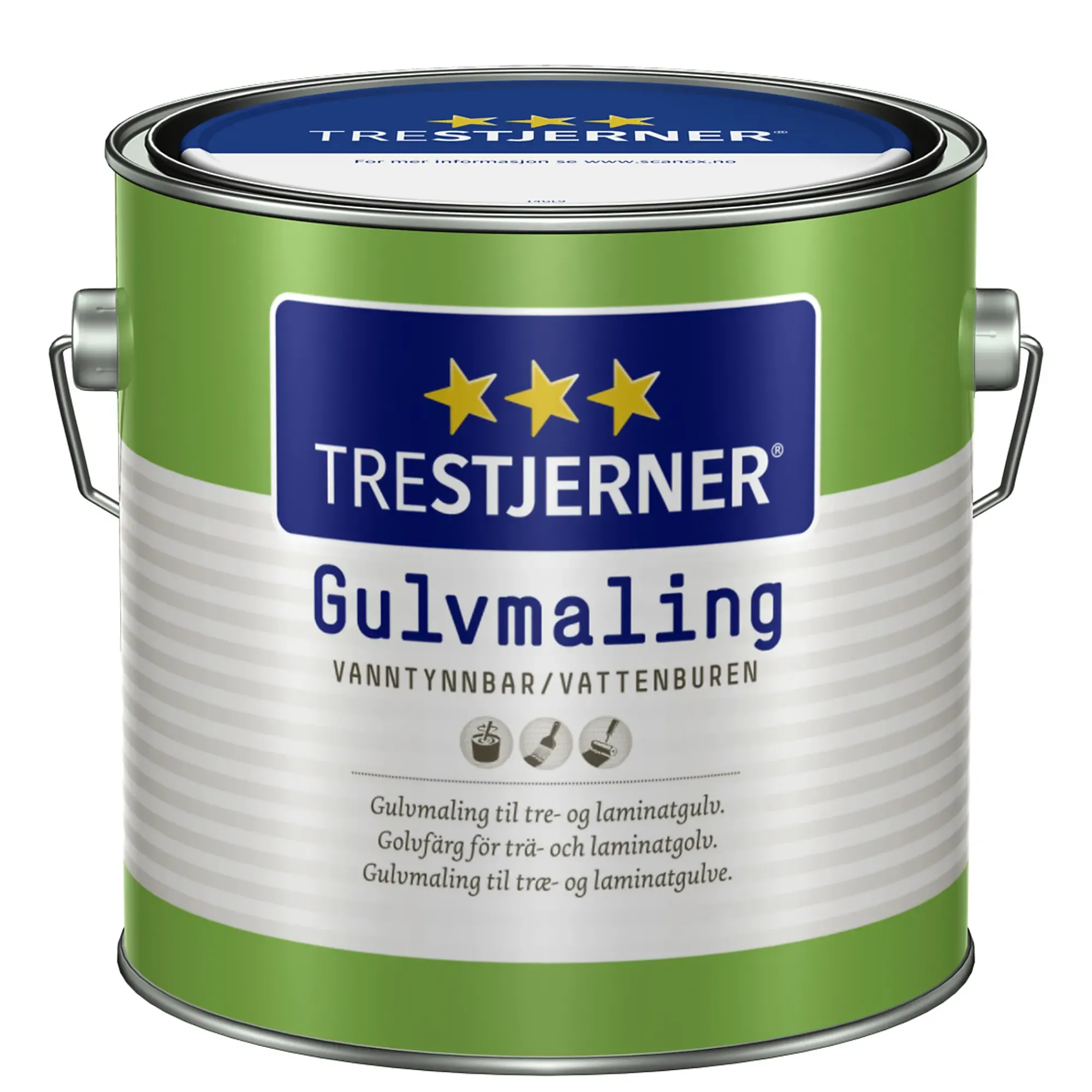 Gulvmaling halvblank C-Base 2,7l-Trestjerner Hot
