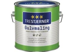 Gulvmaling matt hvit 3l-Trestjerner Sale