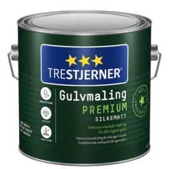 Gulvmaling premium klar hvit base 2.7l-Trestjerner Online