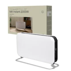 Gulvovn frittstående med elektronisk termostat 2000w-Mill