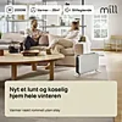 Gulvovn frittstående med elektronisk termostat 2000w-Mill