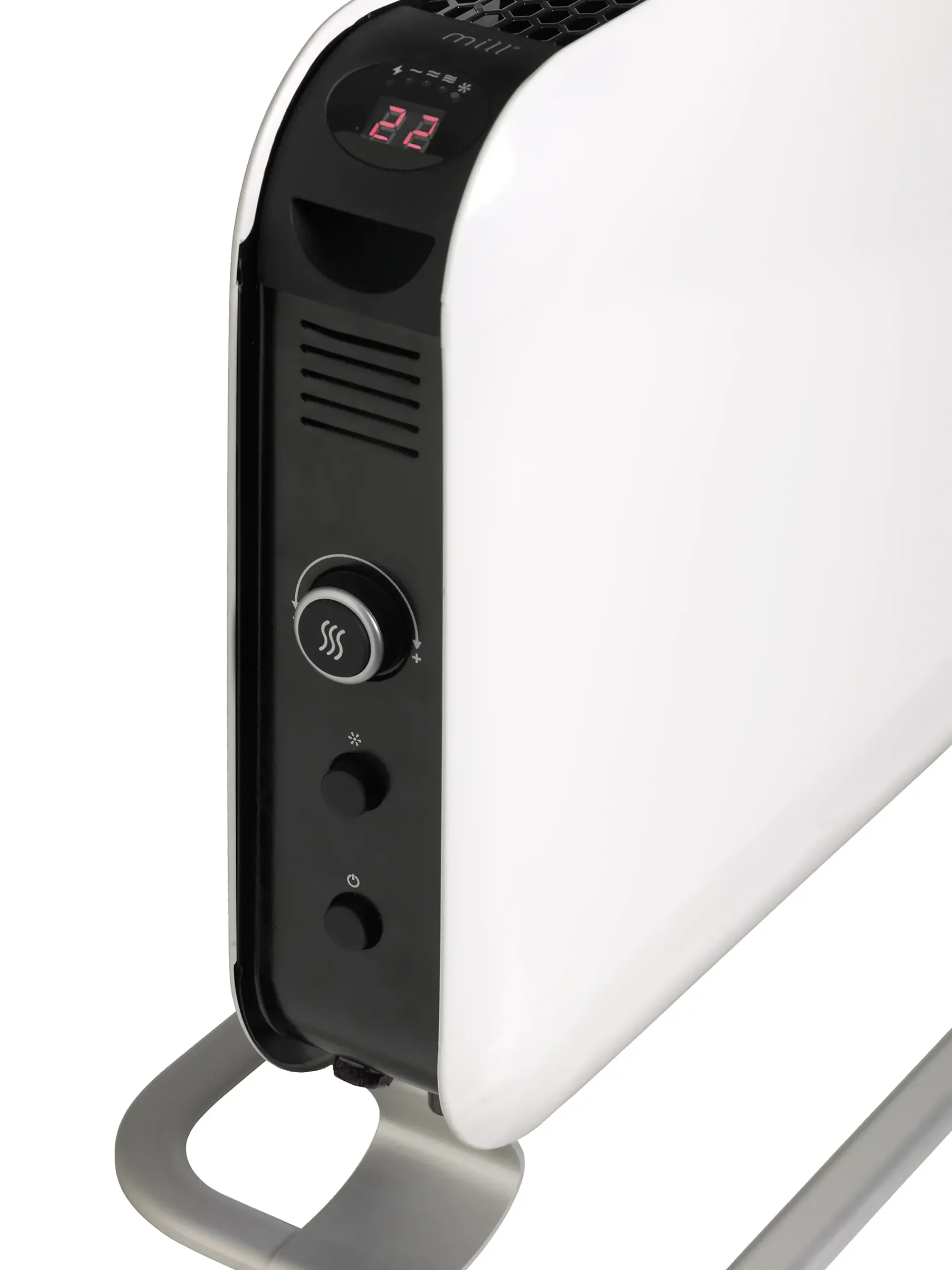 Gulvovn frittstående med elektronisk termostat 2000w-Mill