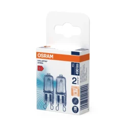 Halogen Pin G9 Oven 40w 490lm klar Dimbar Varmhvit 2stk-Osram New