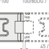 Haspe 100/100 - 100mm-Abus Hot