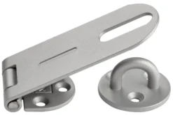 HASPE 100MM FINSTRUKTUR GRÅ MED RUSTFRI A4 TAPP-Pn Beslag New