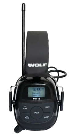 Headset Pro med bluetooth,DAB+, FM, Skjerm og mikrofon-Wolf Sale