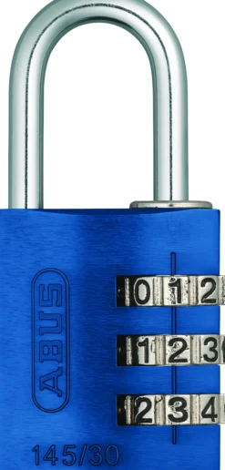 Hengelås 145/30 blå med 3-sifret kode-Abus Clearance