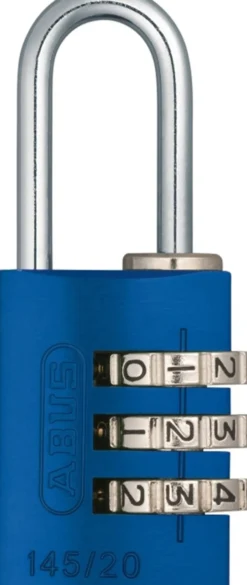 Hengelås 145/20 blå med 3-sifret kode-Abus New