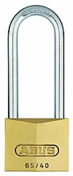 Hengelås 65/50 HB80 messing-Abus