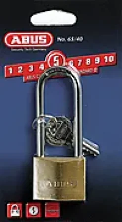 Hengelås 65/40 HB63 messing-Abus New