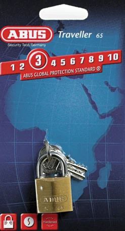 Hengelås 65/25 i messing-Abus Online