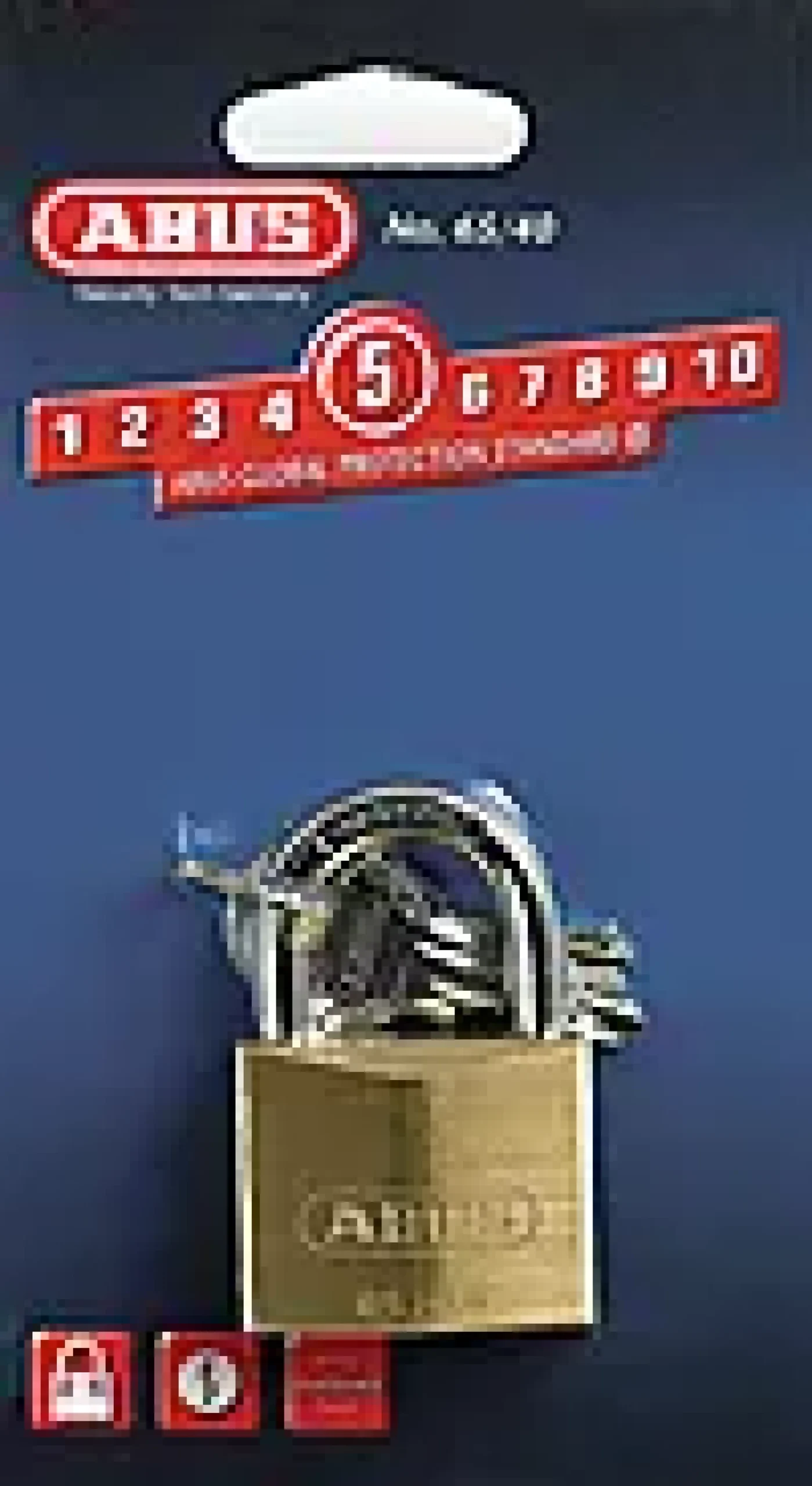 Hengelås 65/40 messing-Abus
