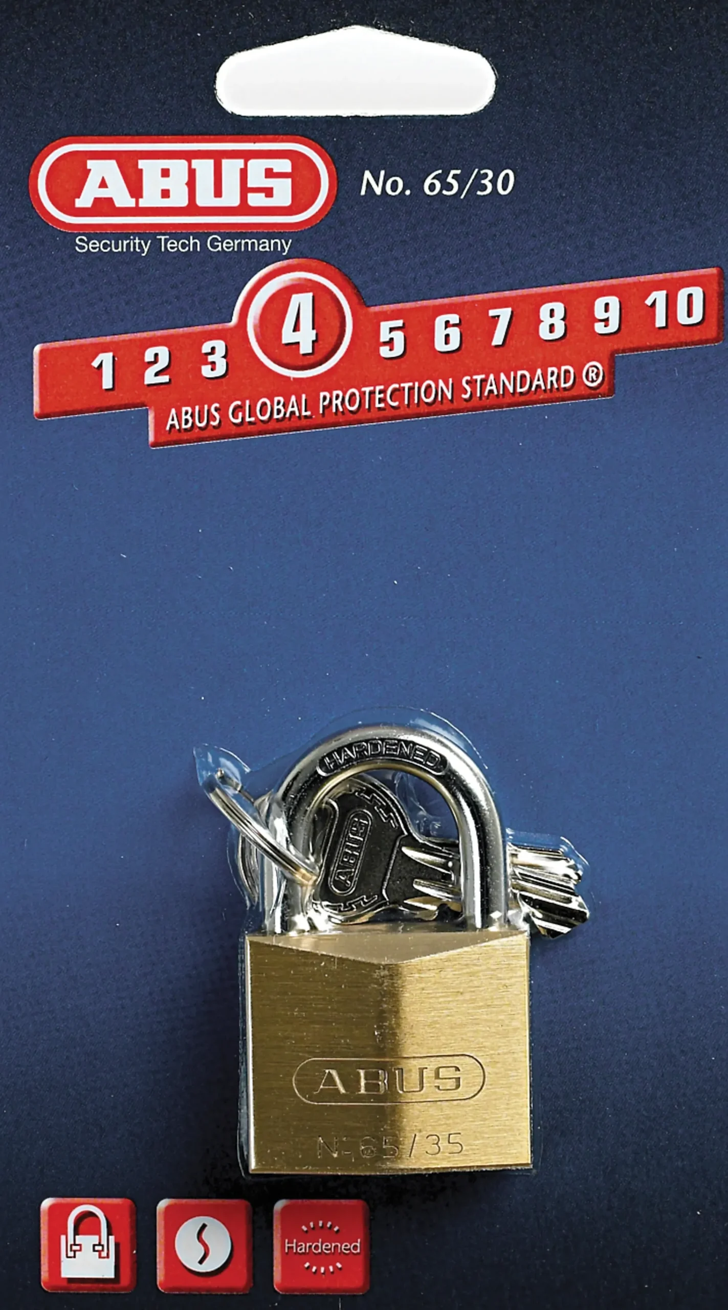 Hengelås 65/35 messing-Abus Discount