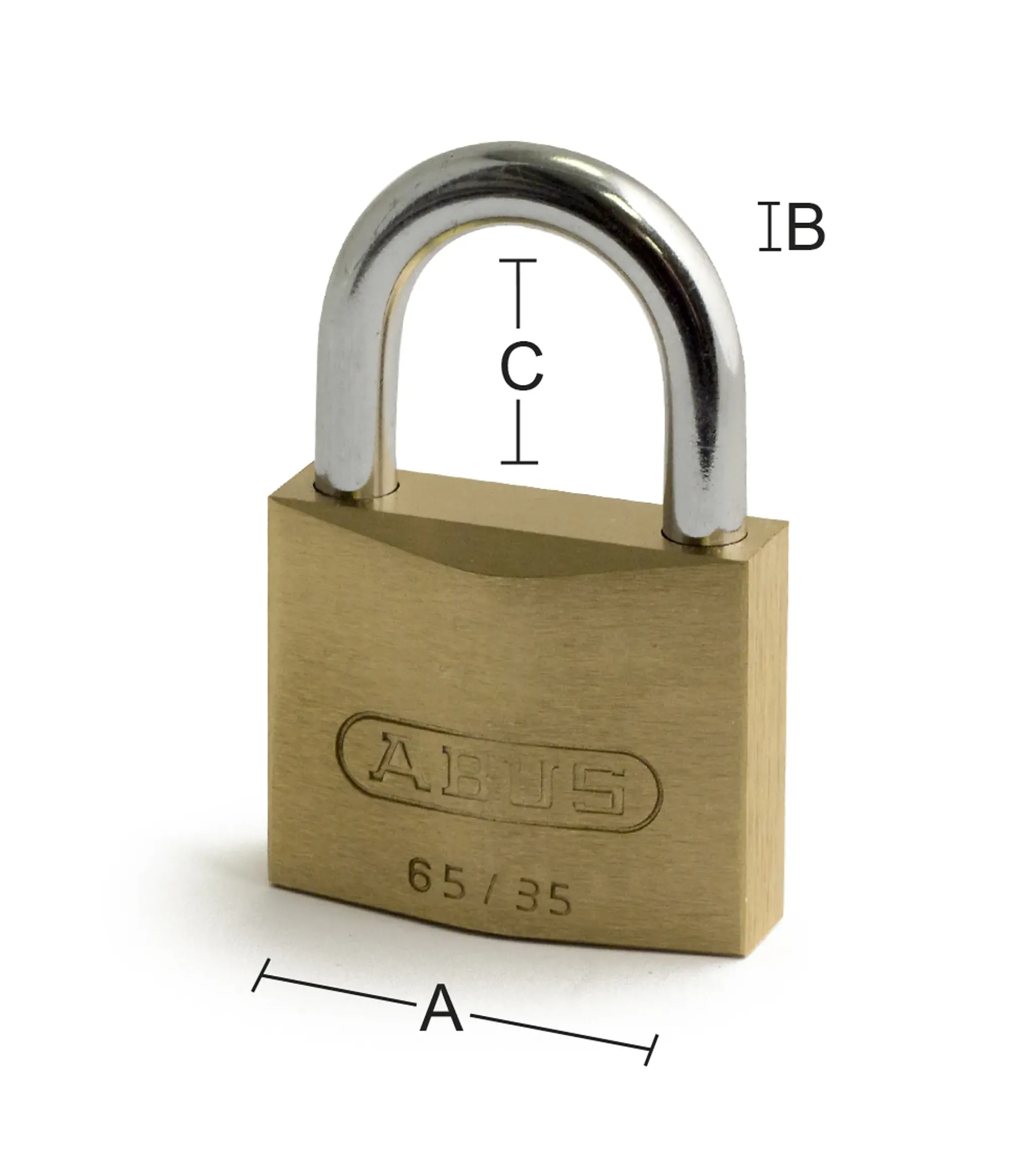 Hengelås 65/35 messing-Abus Discount