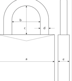 Hengelås 65/35 messing-Abus Discount