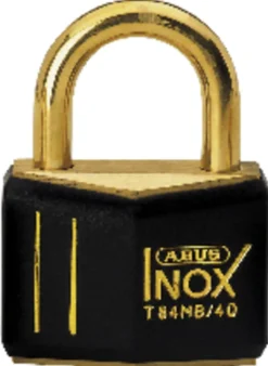 Hengelås T84MB/40 sort nautic i messing-Abus Hot